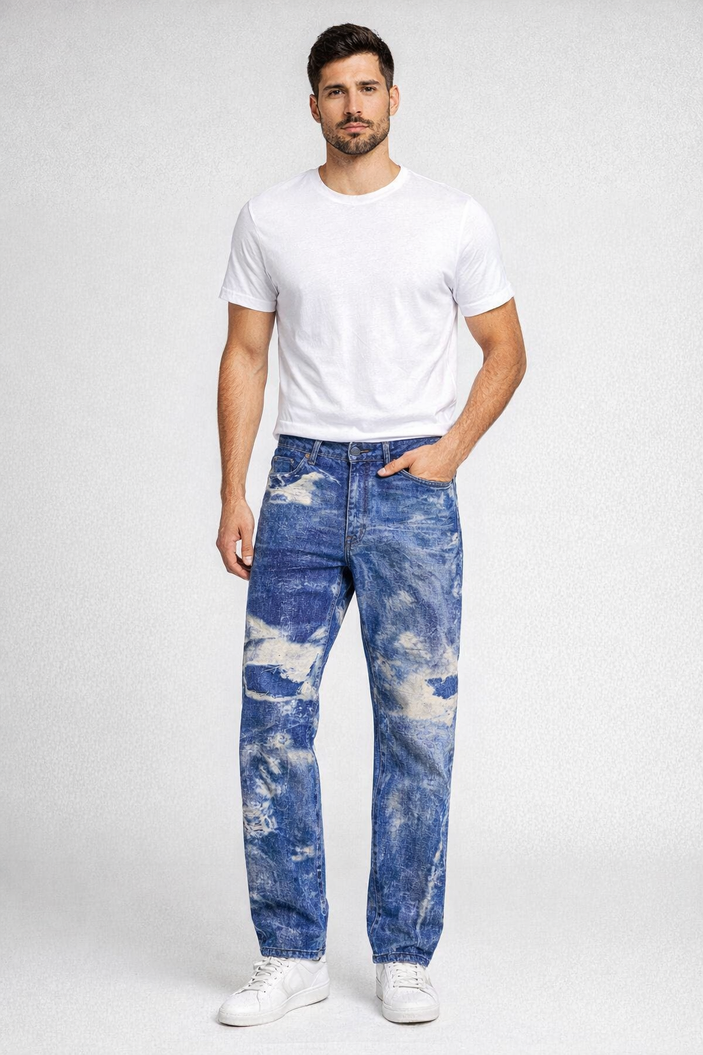 Unisex Quality Patch-Tie Jean - Image 7